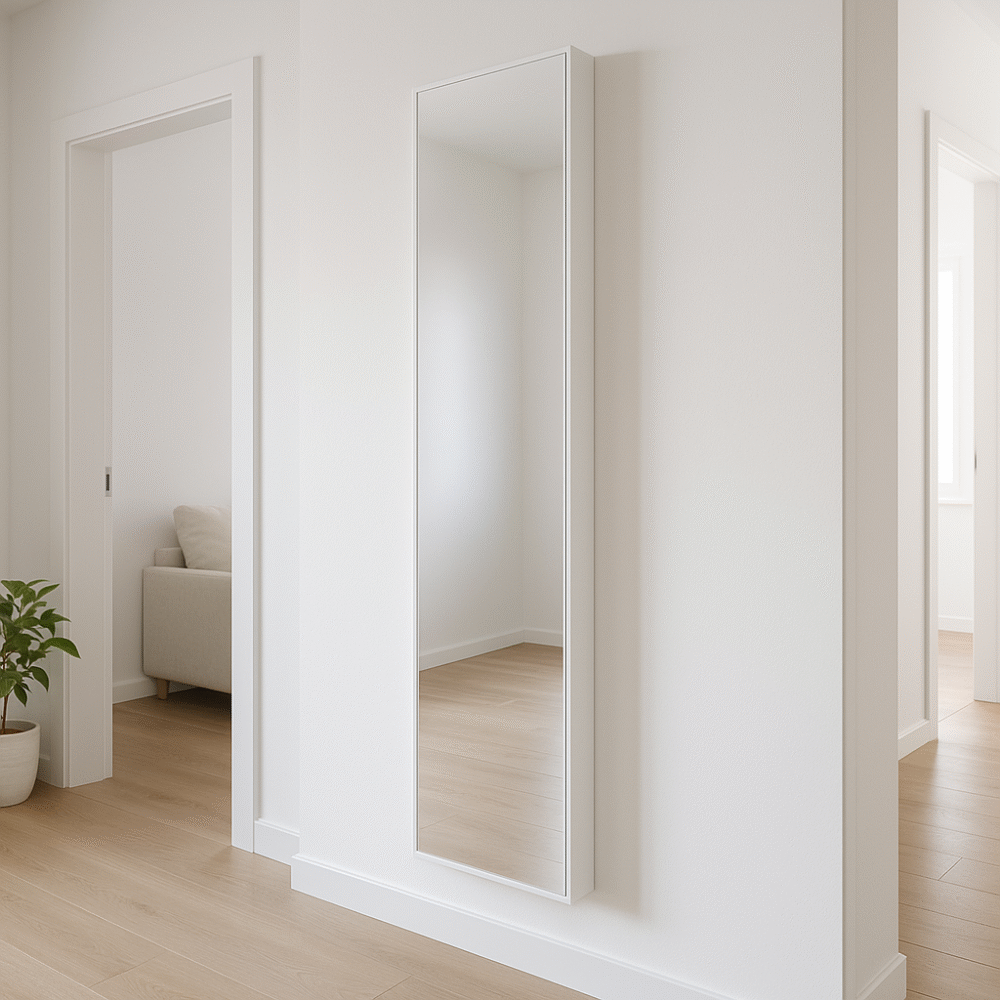 Porte chaussures suspendu avec miroir – Image 2