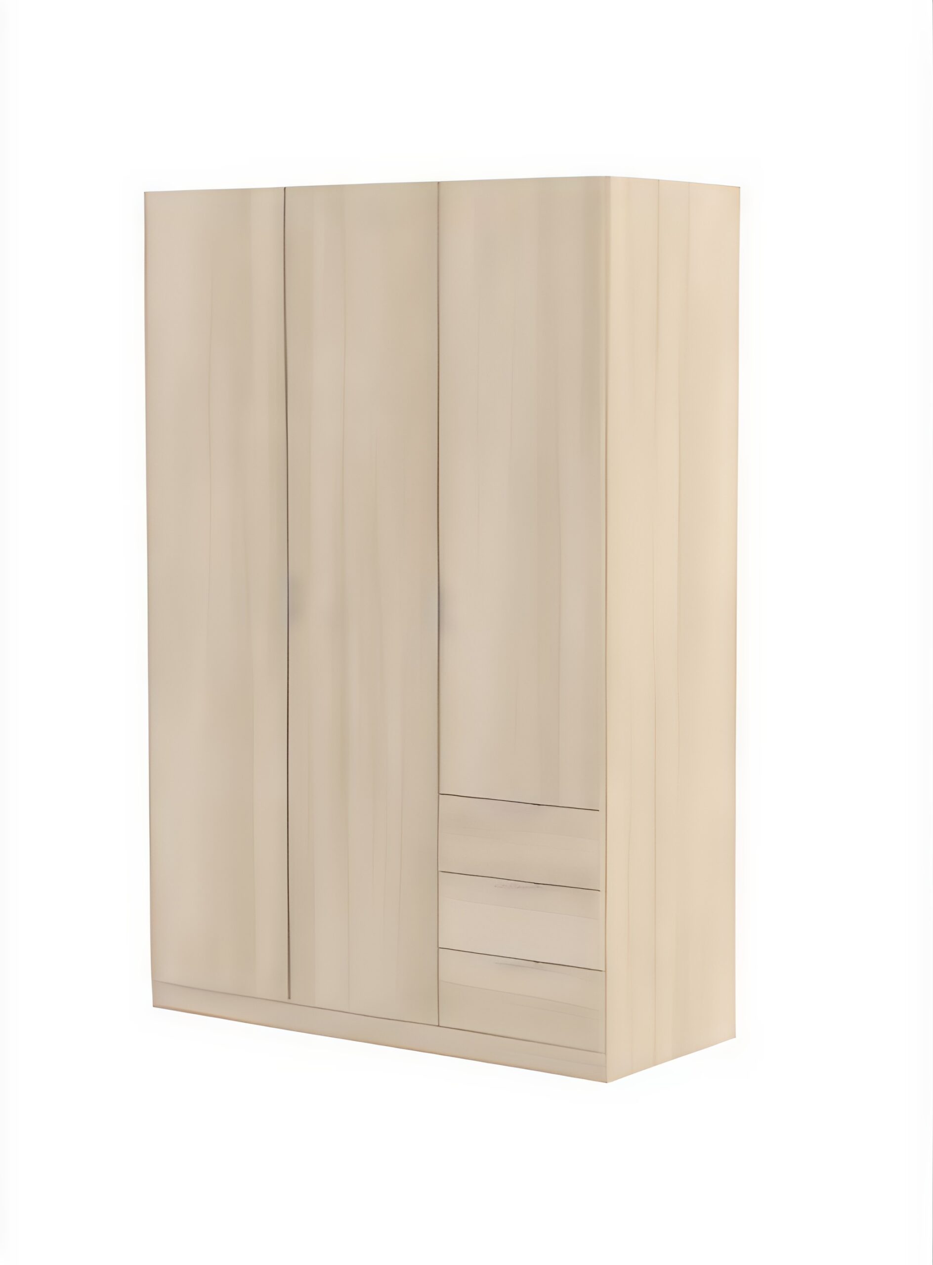 Armoire 3 portes effet bois 121x52 cm – Image 7
