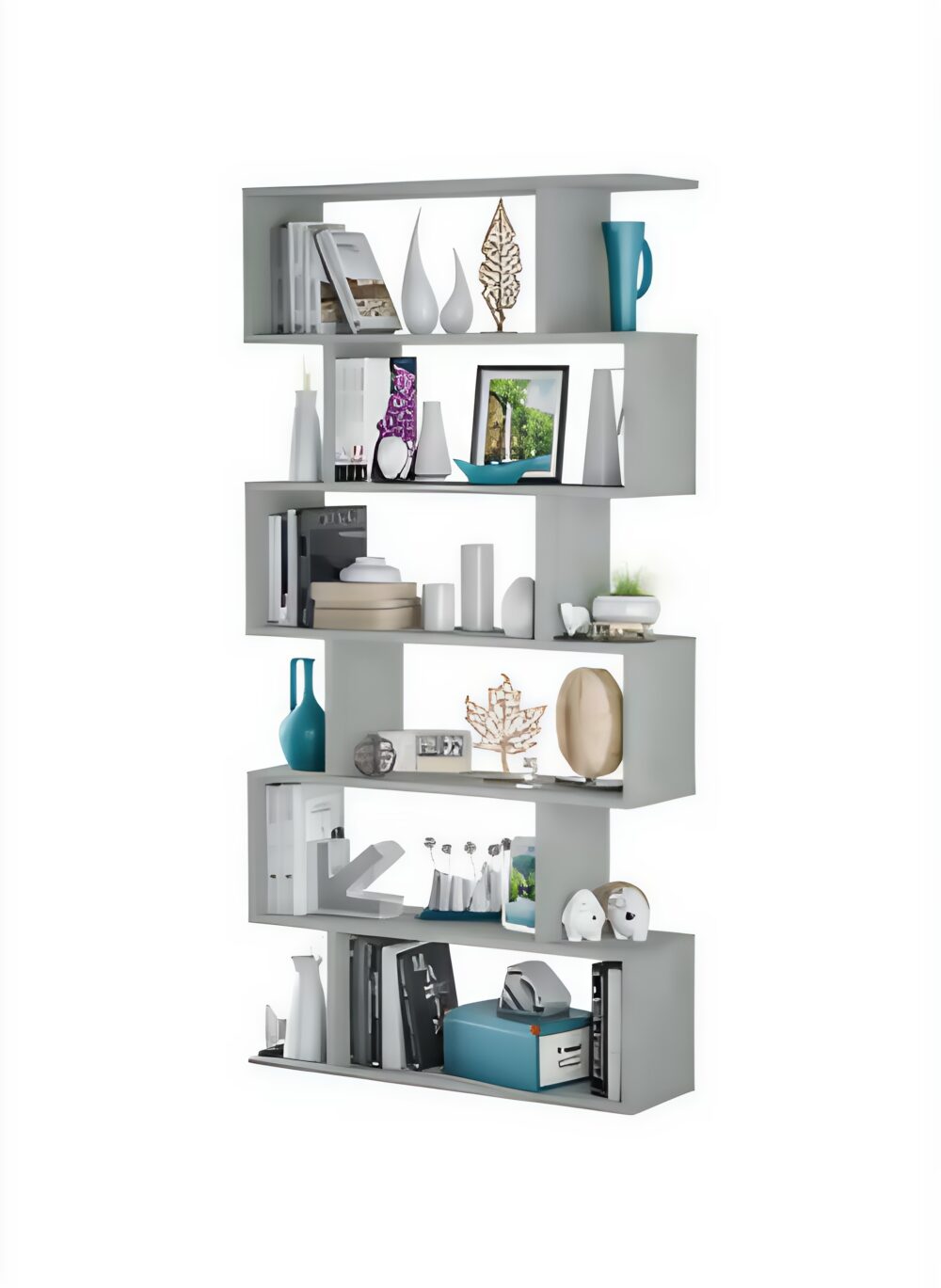Bibliothèque effet bois ciment 80x190 cm – Image 3