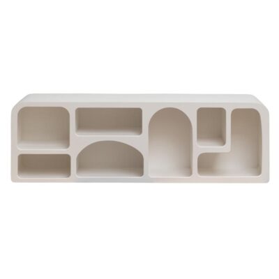 Meuble TV bas Tunisie - Étagère 7 niches blanche