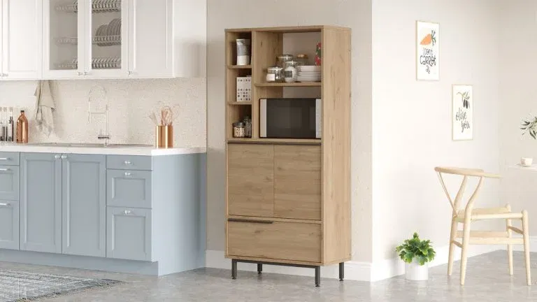 Armoire de cuisine couleur noyer – Image 3